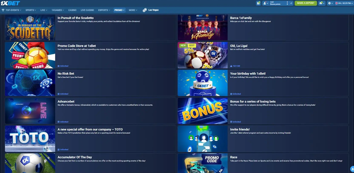 1xBet betting bonus review