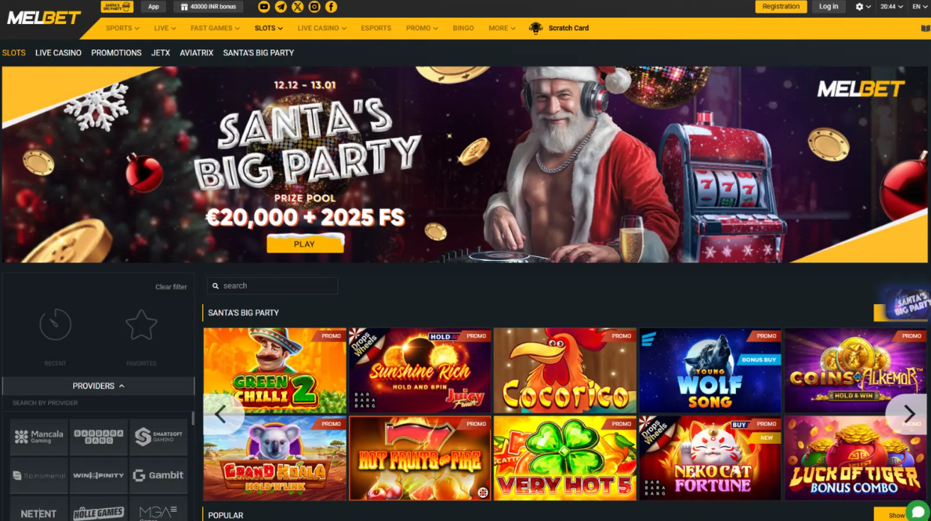 Melbet Casino slots deposit