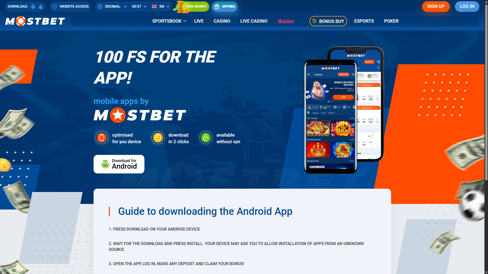 MostBet Payment Methods