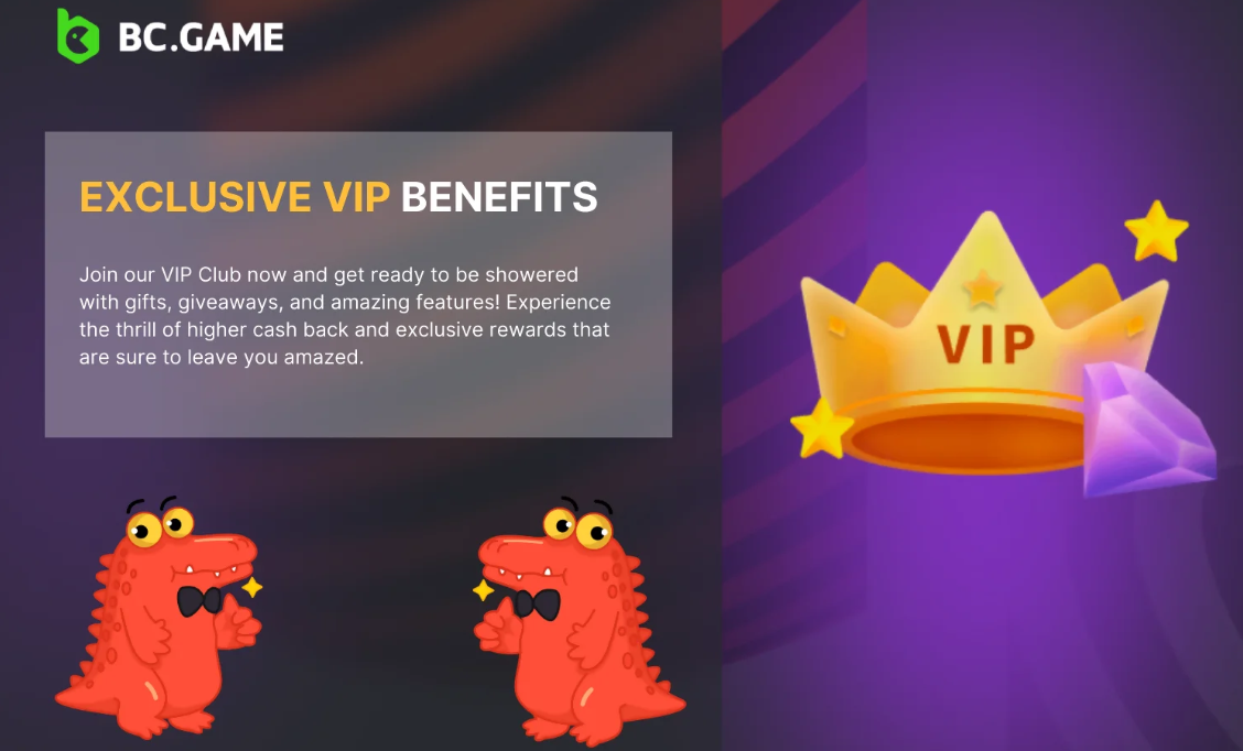 BC Game VIP levels