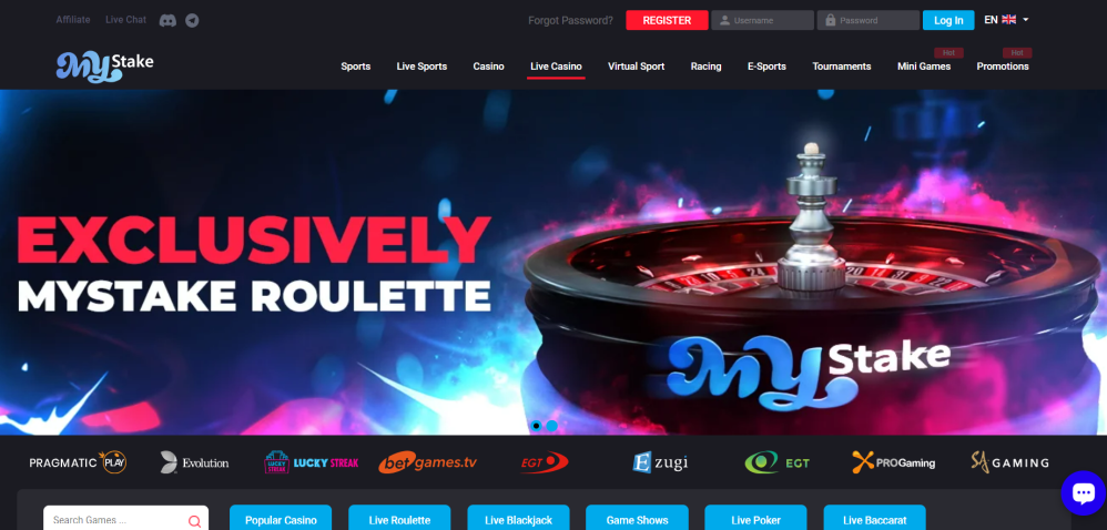 Live dealer casino