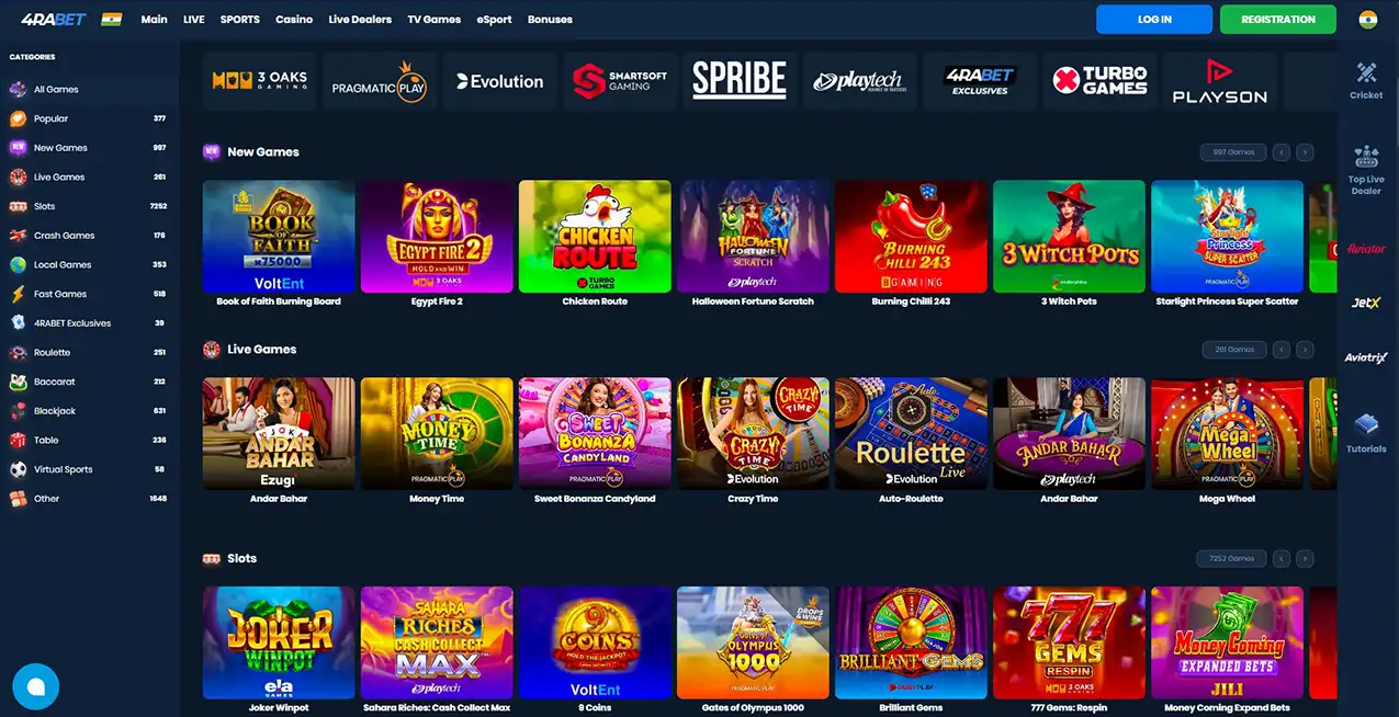4rabet slots